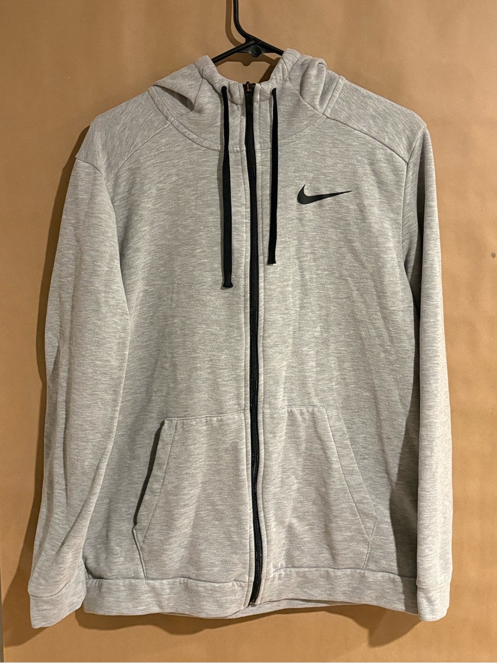 Nike Gray Full-Zip Dri-fit hoodie